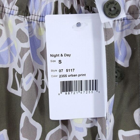 HANRO Shorts Mens Small Green Floral Pull On Drawstring Lightweight DAY & NIGHT - Picture 3 of 9